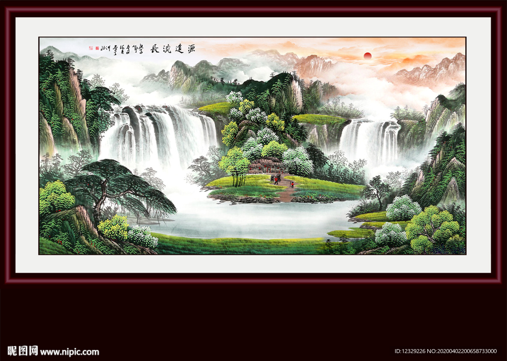 山水画国画山水画