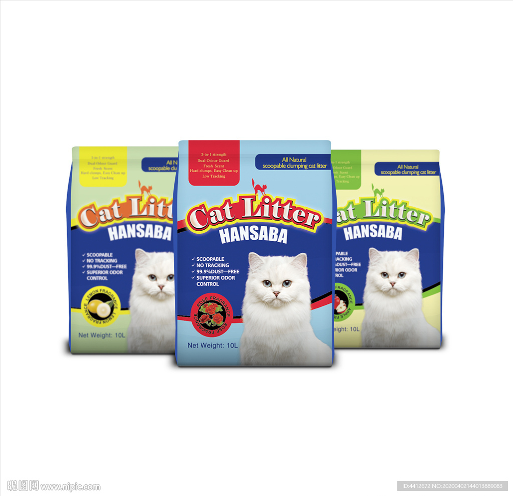 猫砂包装 猫砂 三个口味猫砂