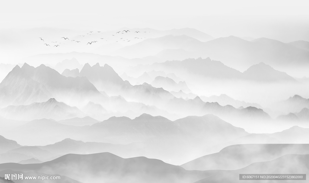 新中式山水画