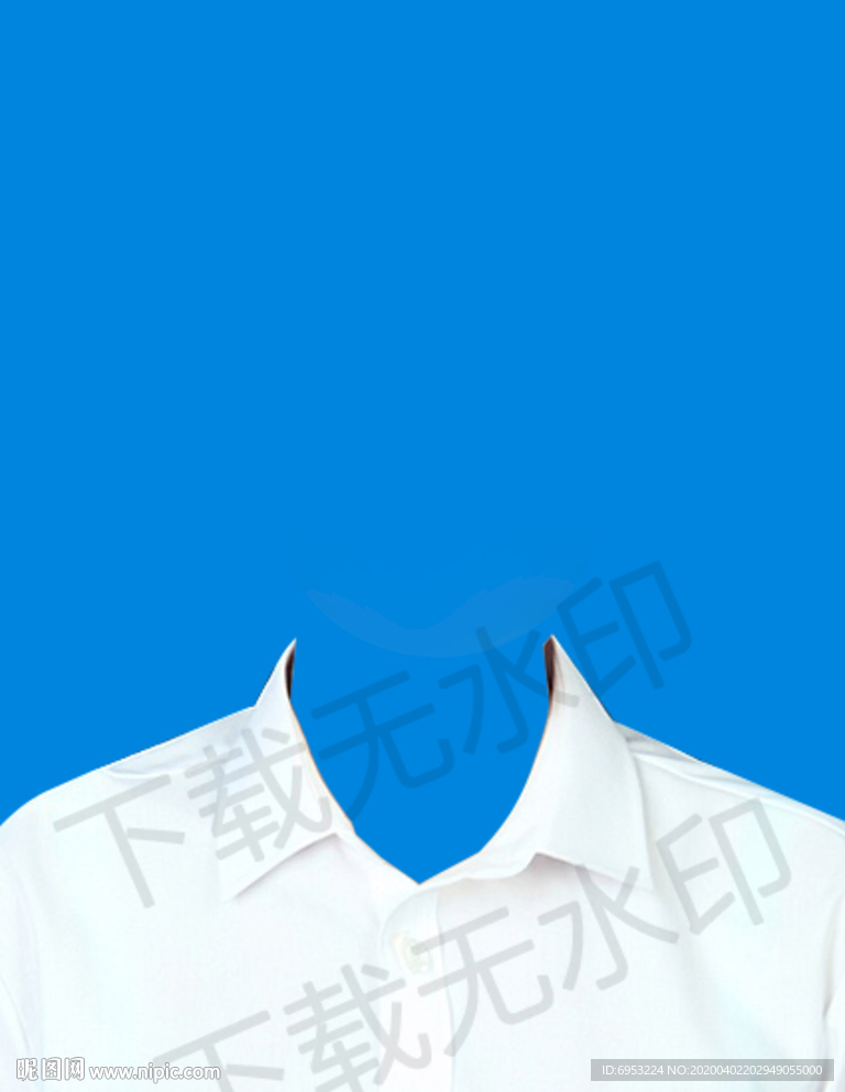 白色衣服模板