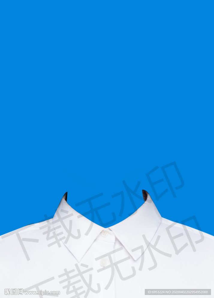 白色衬衫素材