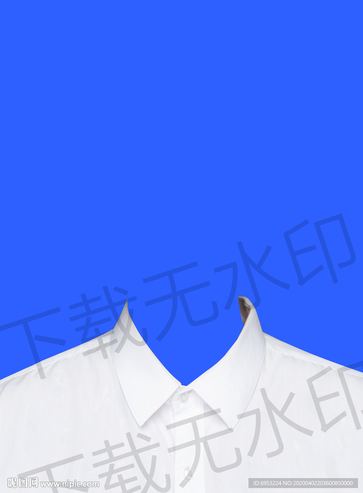 女性白衬衫寸照