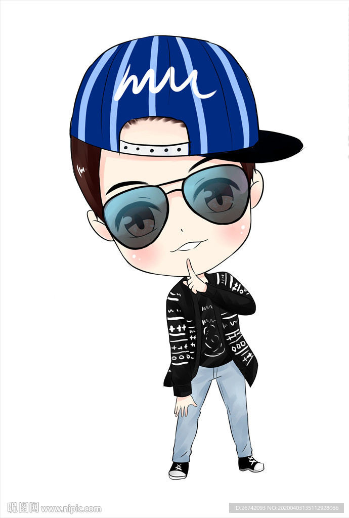 原创Q版 PSD精细分层人物