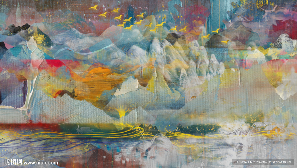 抽象油画