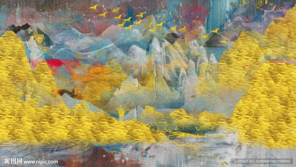 抽象油画