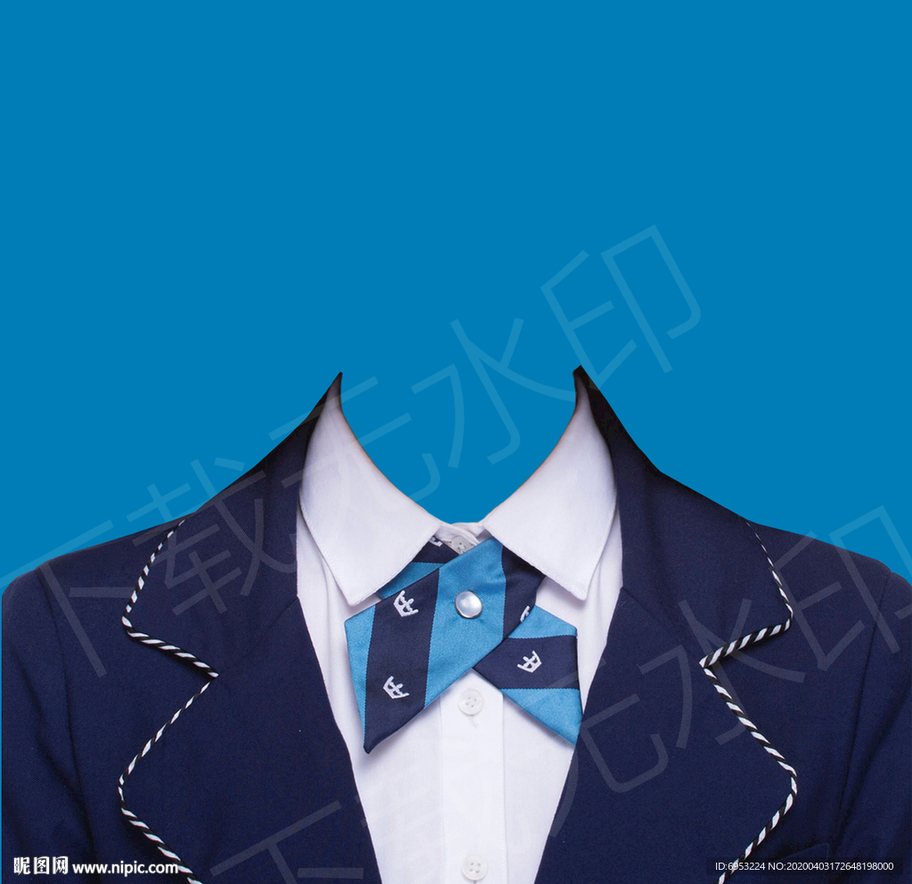 学生正装证件照制服