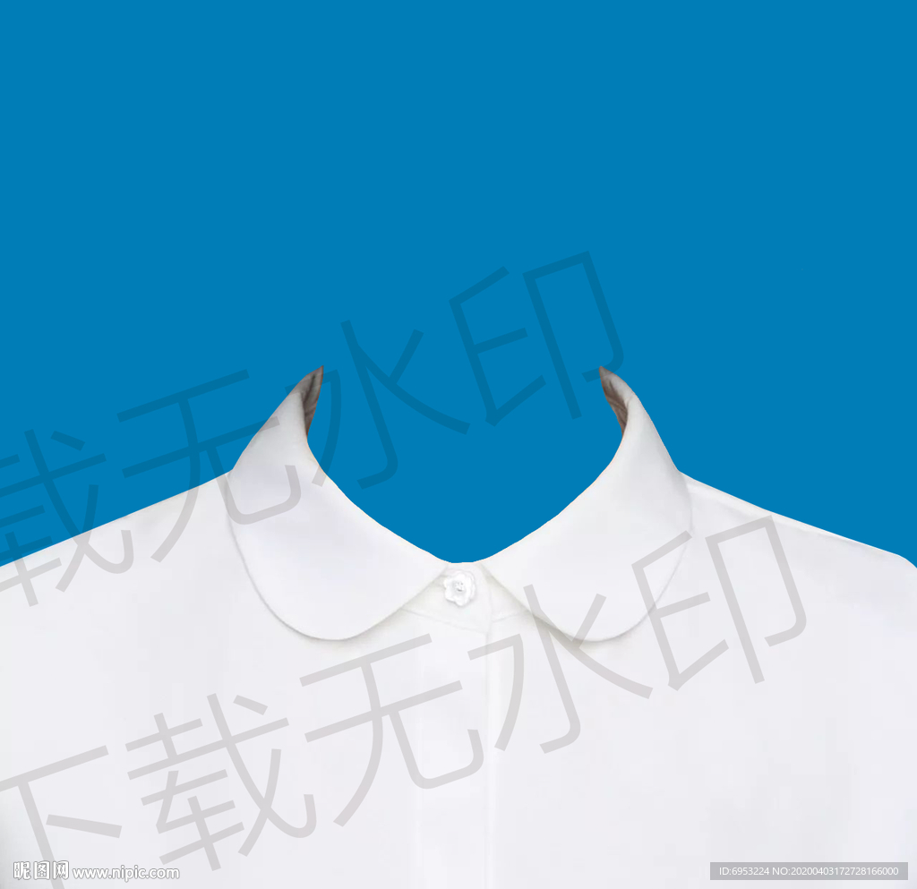 证件照白色衬衫