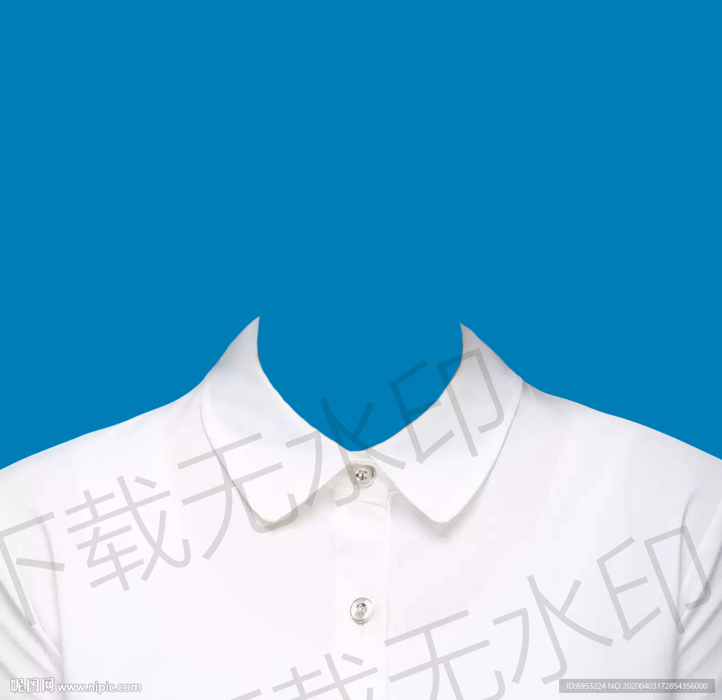 女人白衬衫模板