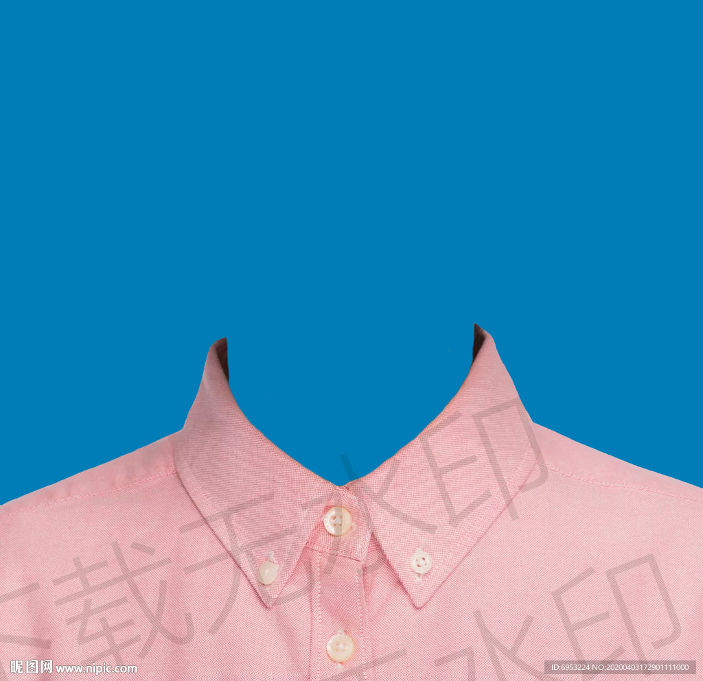 粉红色衬衫模板