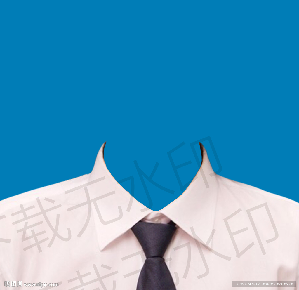 白色衣服模板