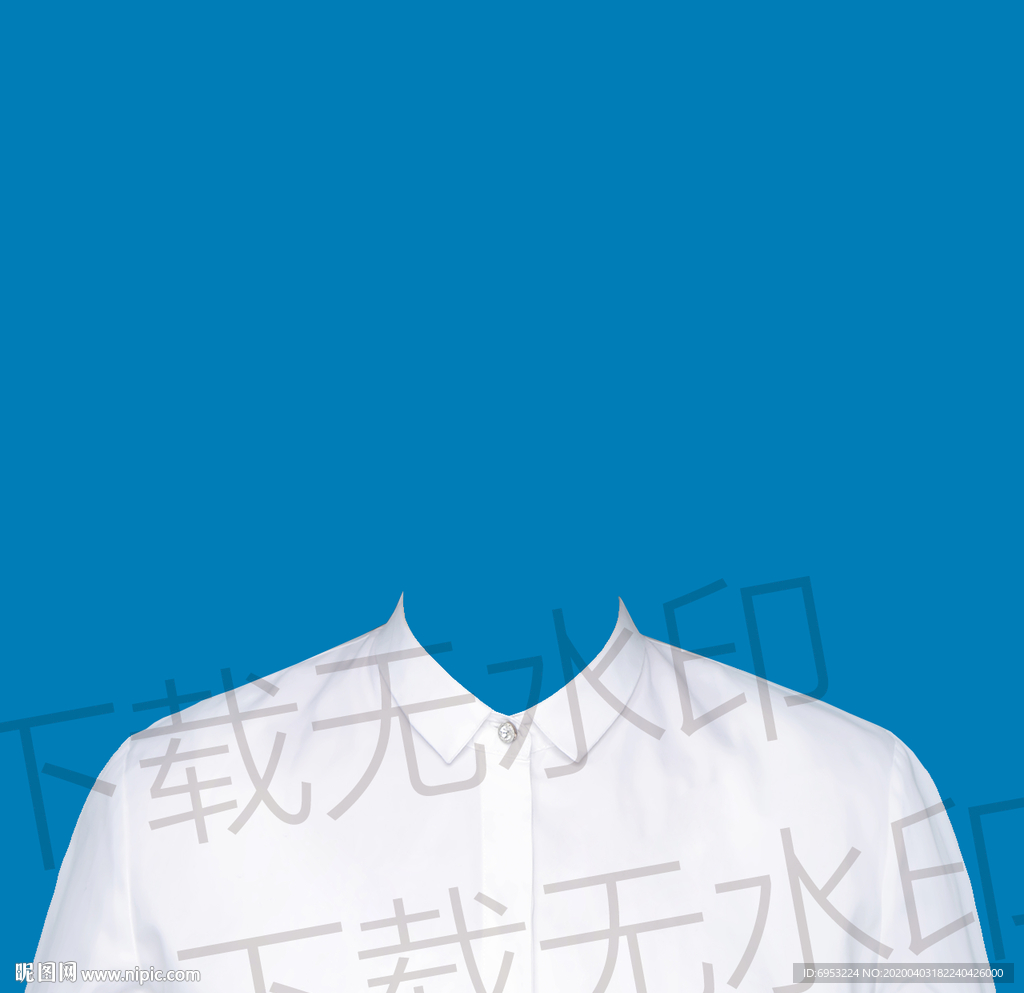 半身白色衬衫