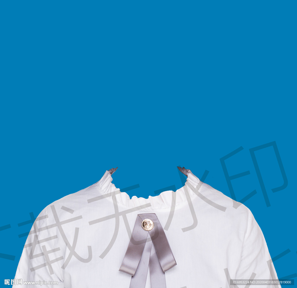 女生白衬衫