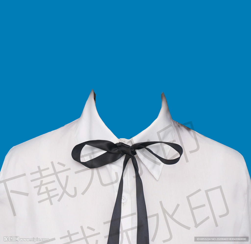 女生白衬衫