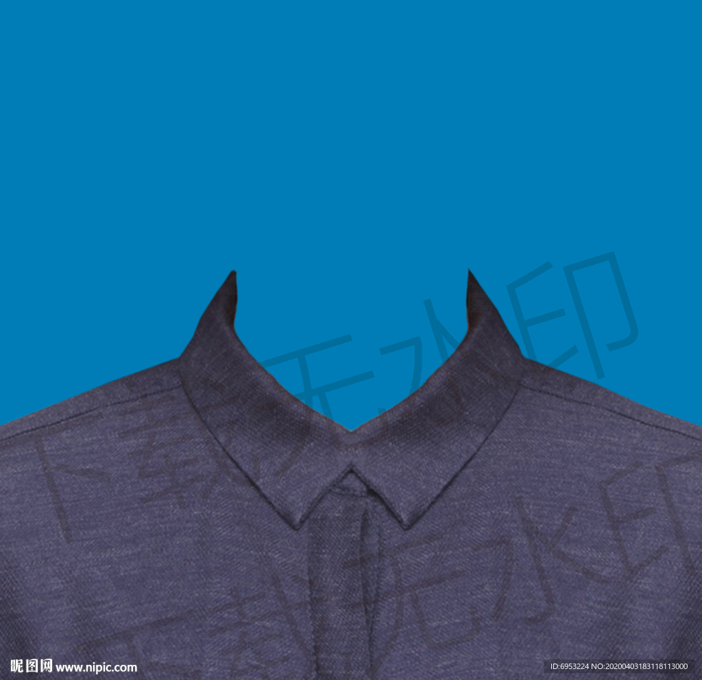 女生证件照衬衫