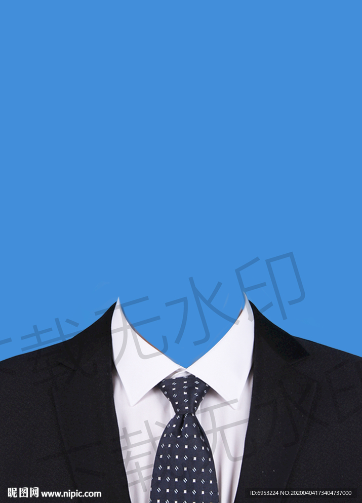 黑色正装模板