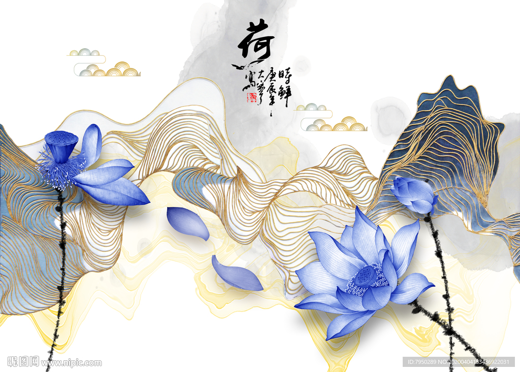 新中式背景墙