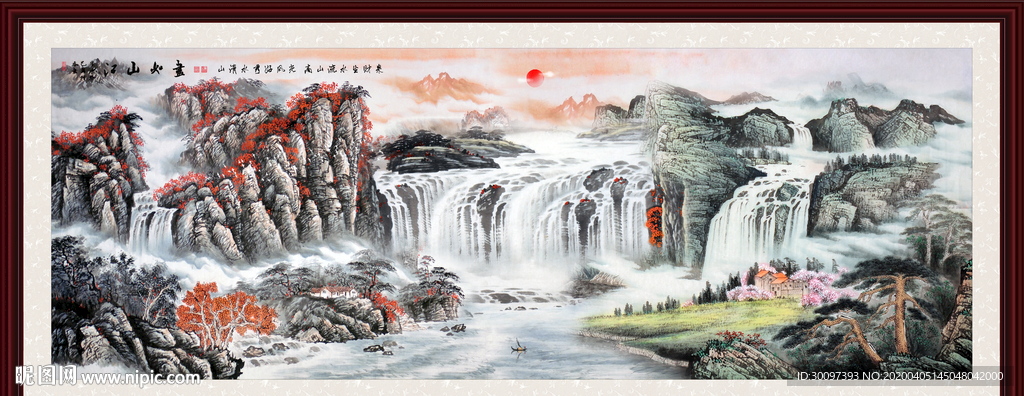 山水画国画山水画