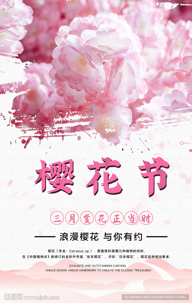 樱花温馨春天海报