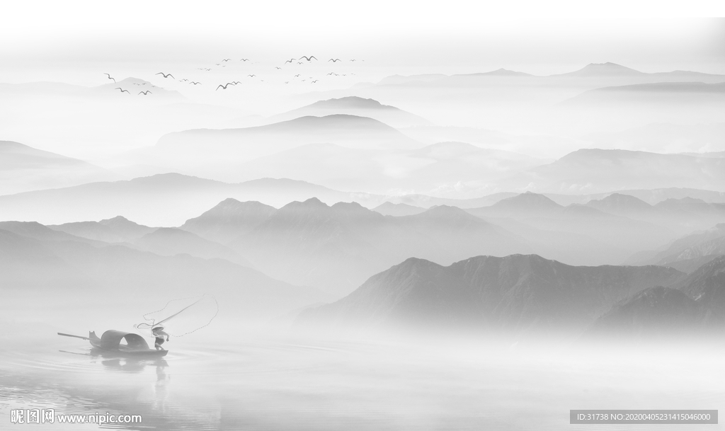 新中式山水画