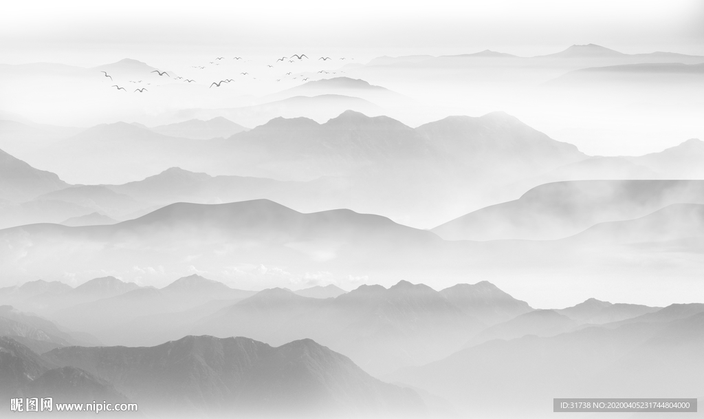 水墨山水画