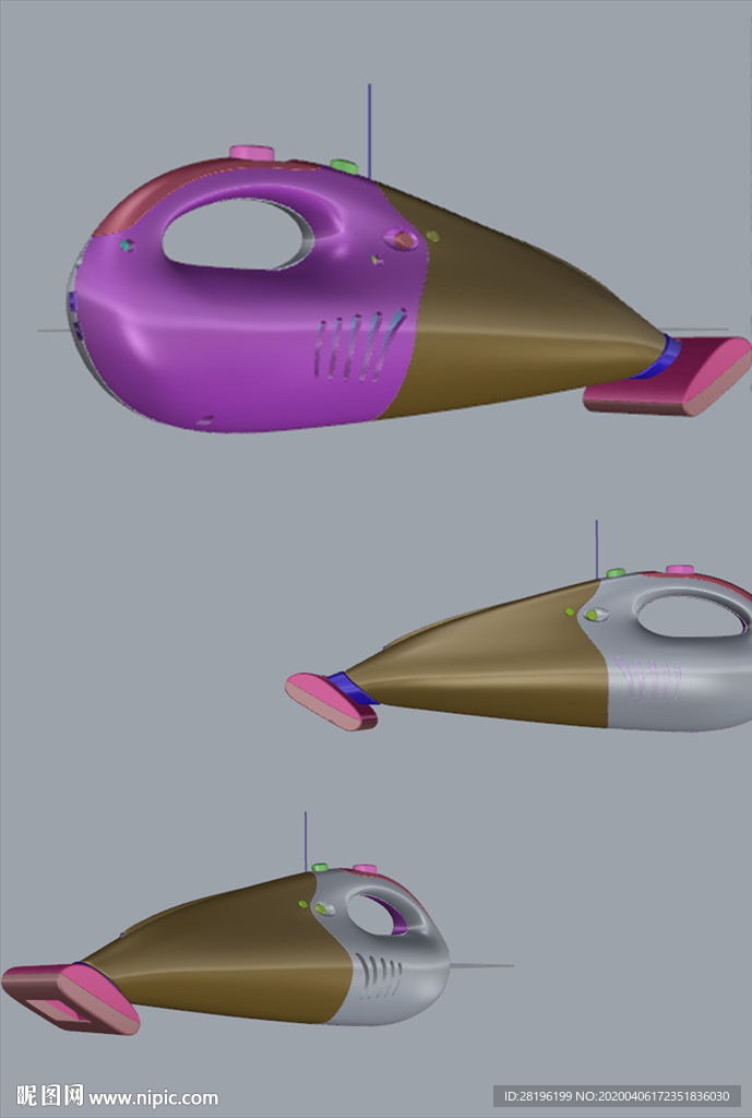 手持吸尘器建模