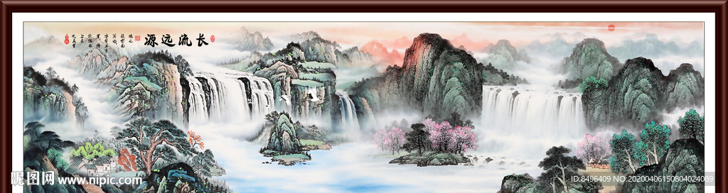 山水画国画山水画