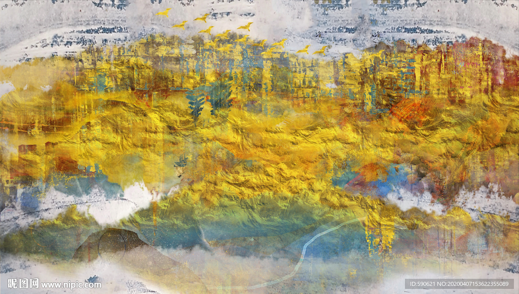 抽象油画