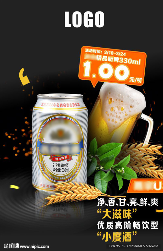 啤酒转发图
