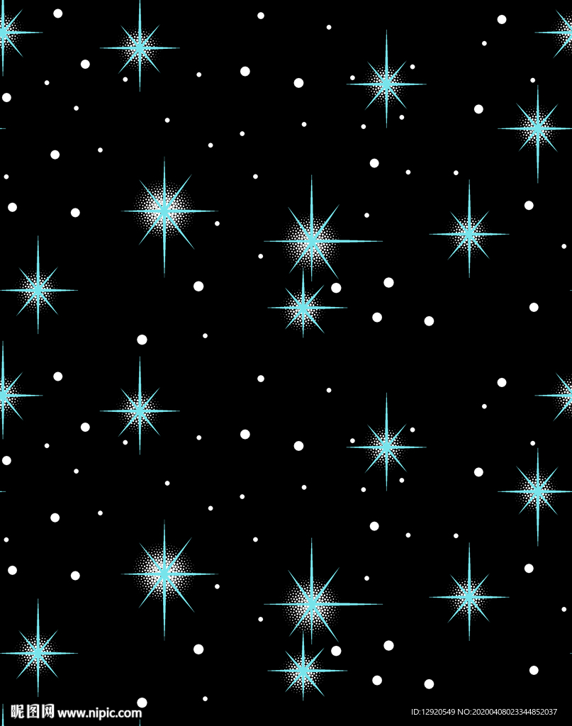 精细几何抽象夜空