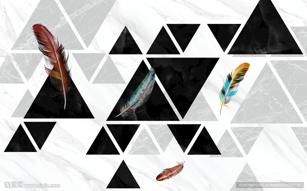 大气北欧无框新画 TIF分层