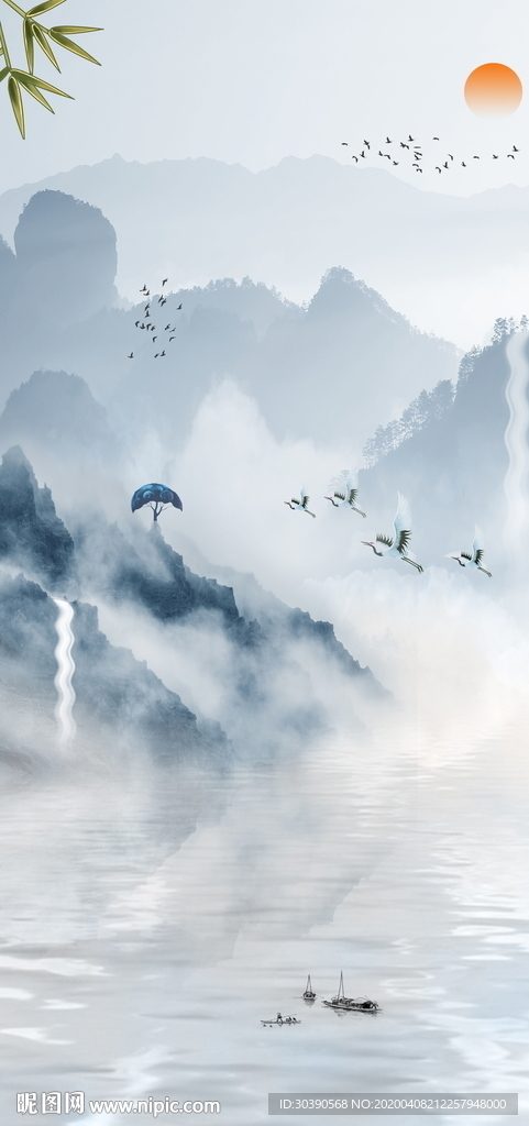 新中式山水画