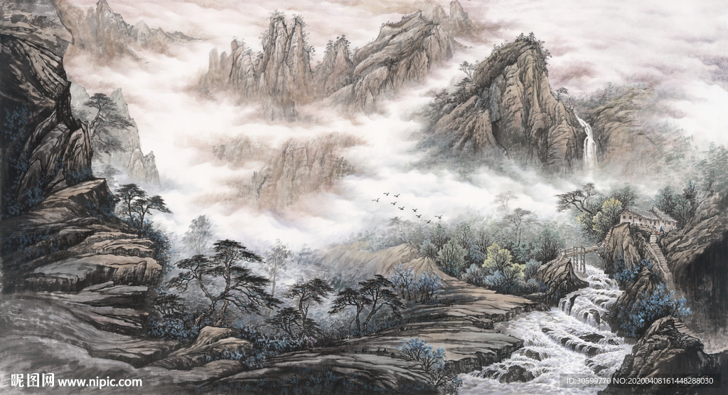 山水国画