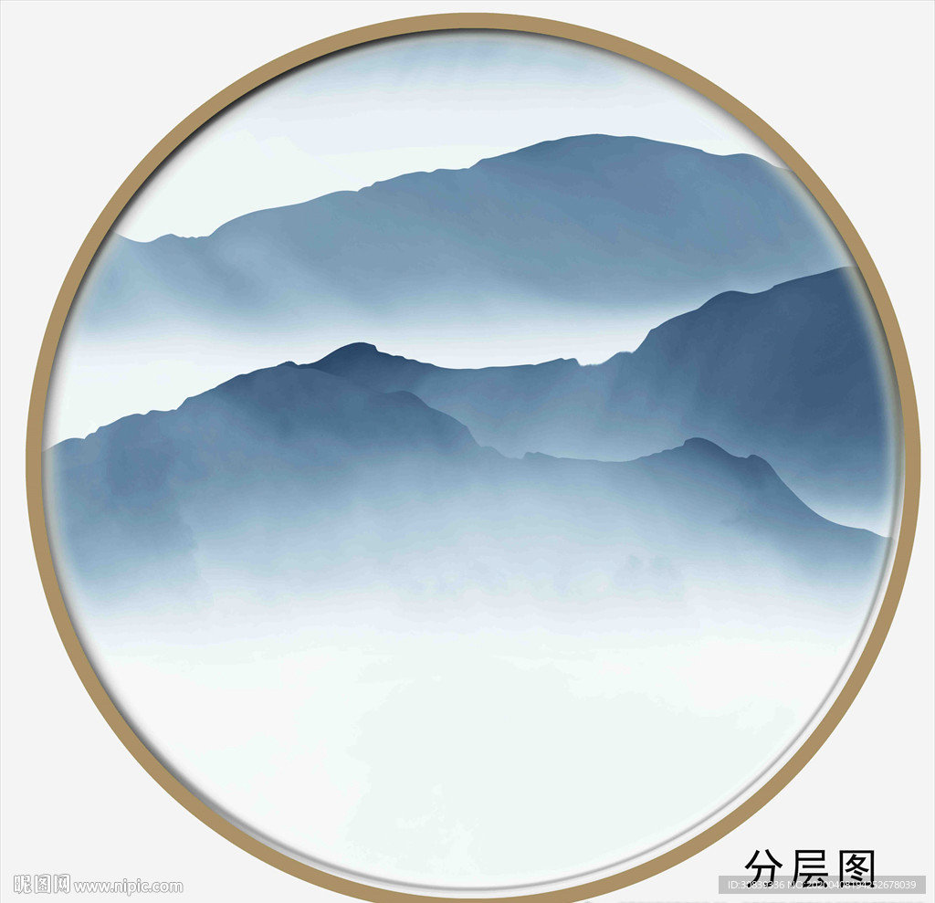 水墨山水装饰画