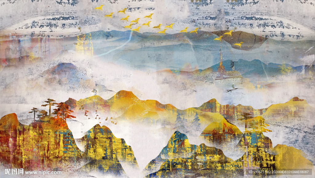 抽象油画