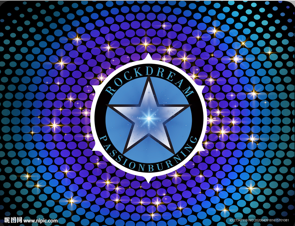 酷炫高清摇滚座垫模板