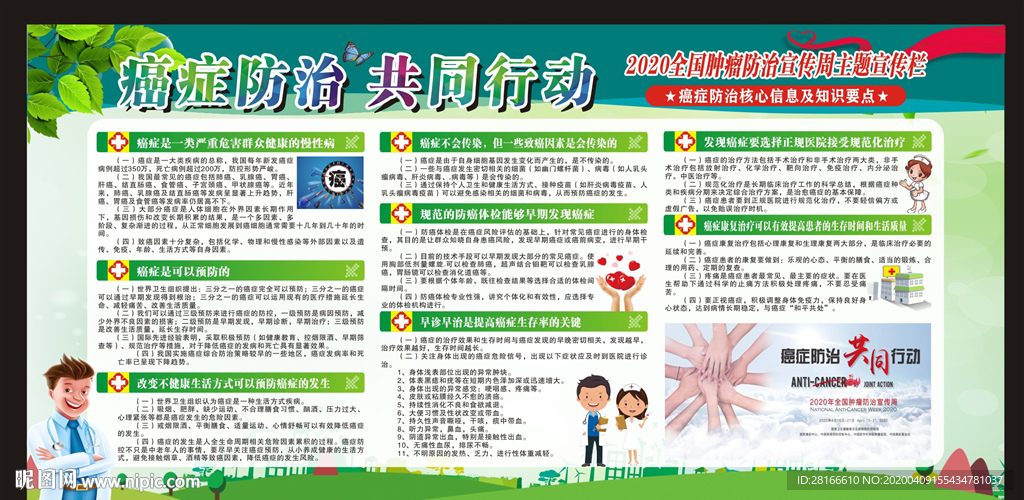 全国肿瘤防治宣传周宣传栏