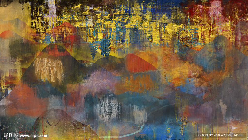抽象油画