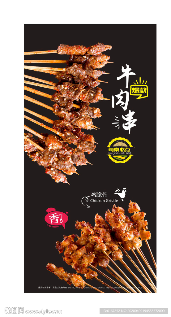 牛肉串海报