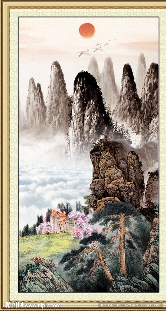 山水画国画山水画