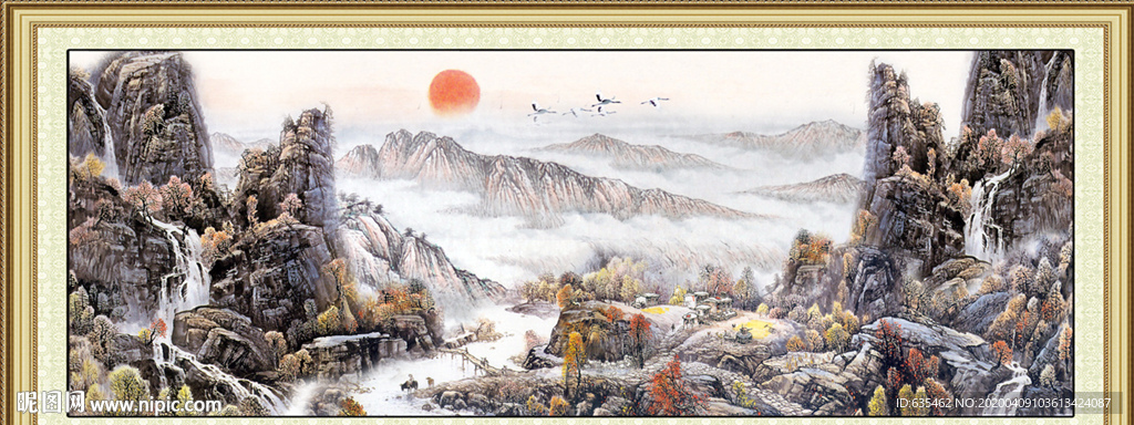 山水国画山水国画