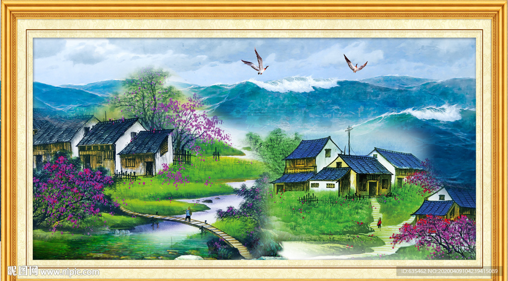山水画国画山水画