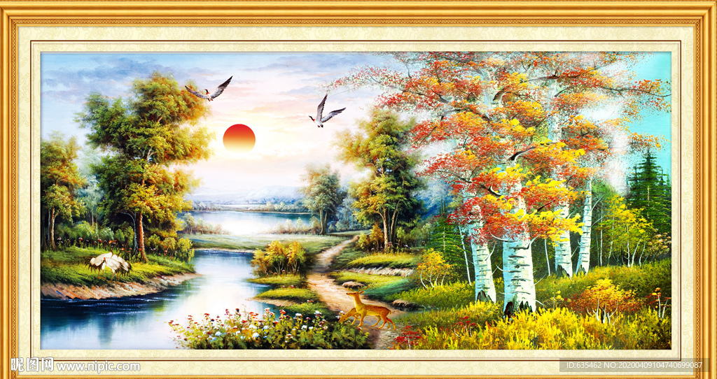 山水油画