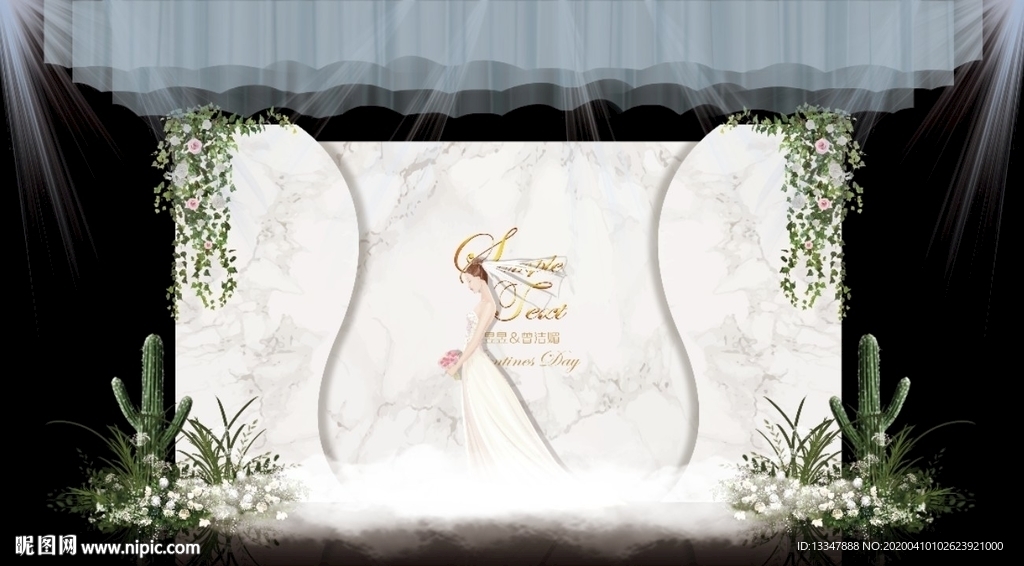 婚礼喷绘素材