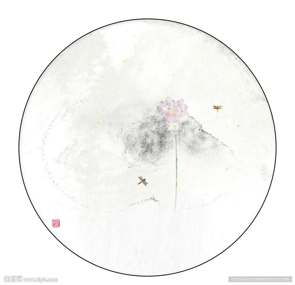 现代抽象意境水墨画