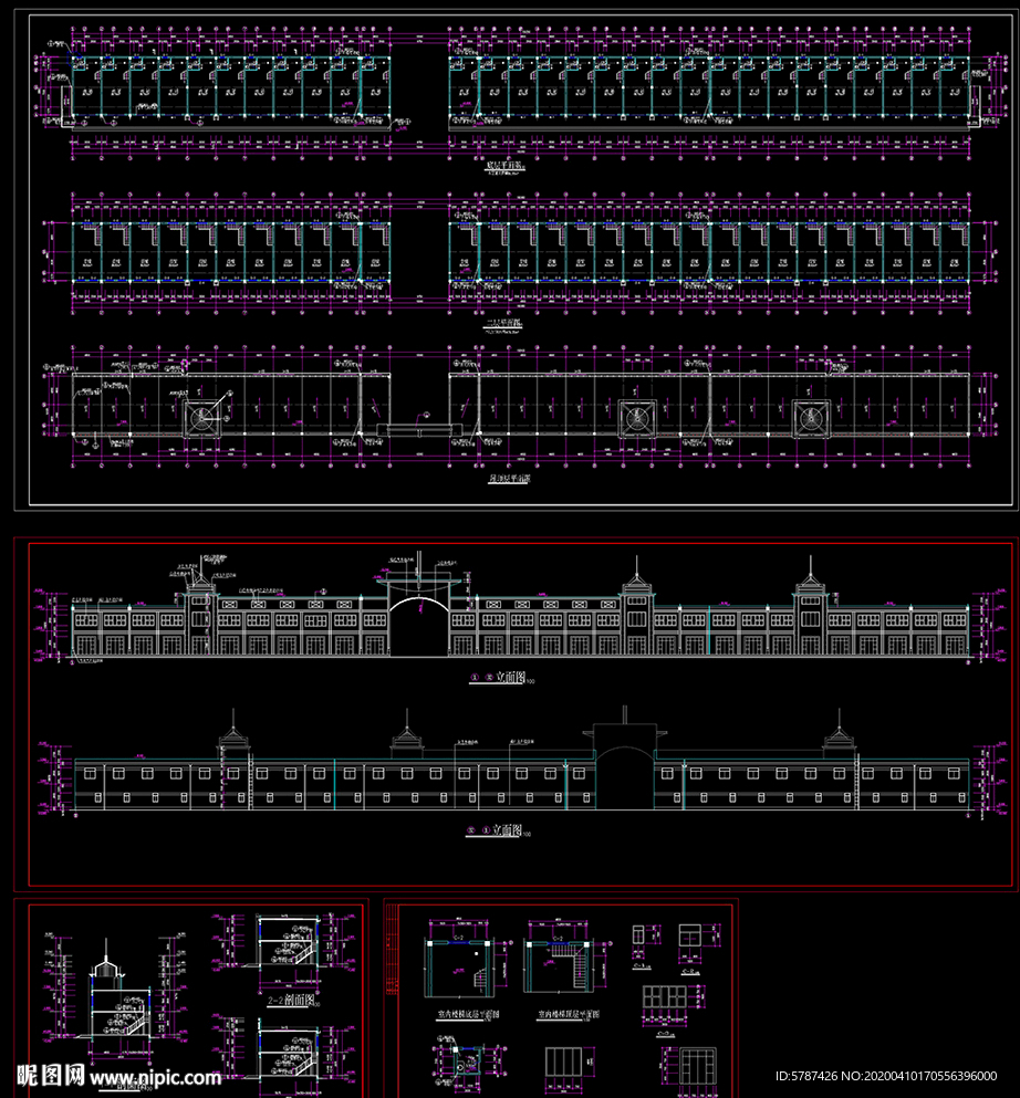 分隔商铺建筑图纸