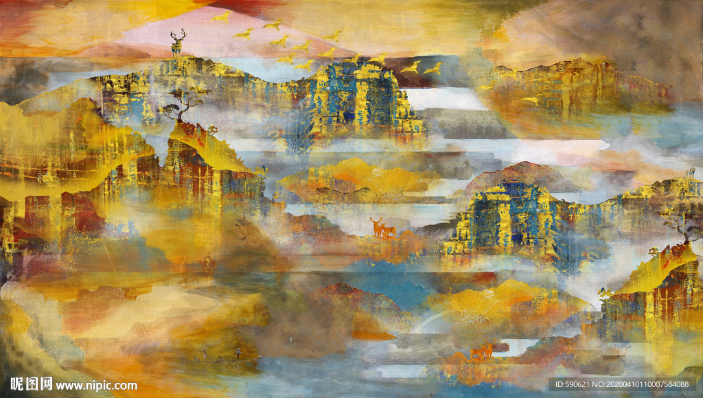抽象油画
