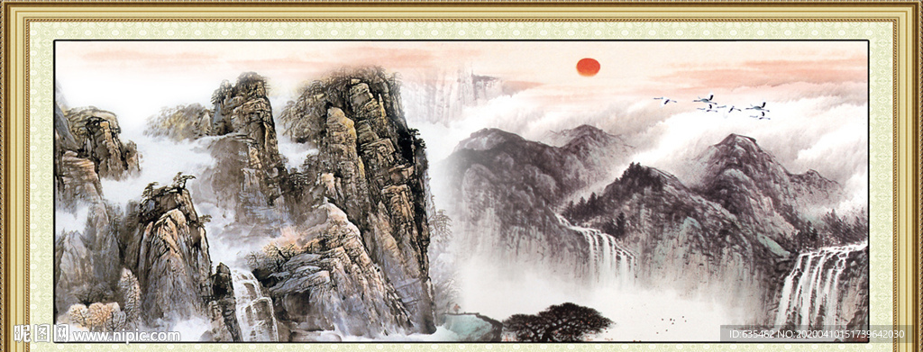 山水国画古画