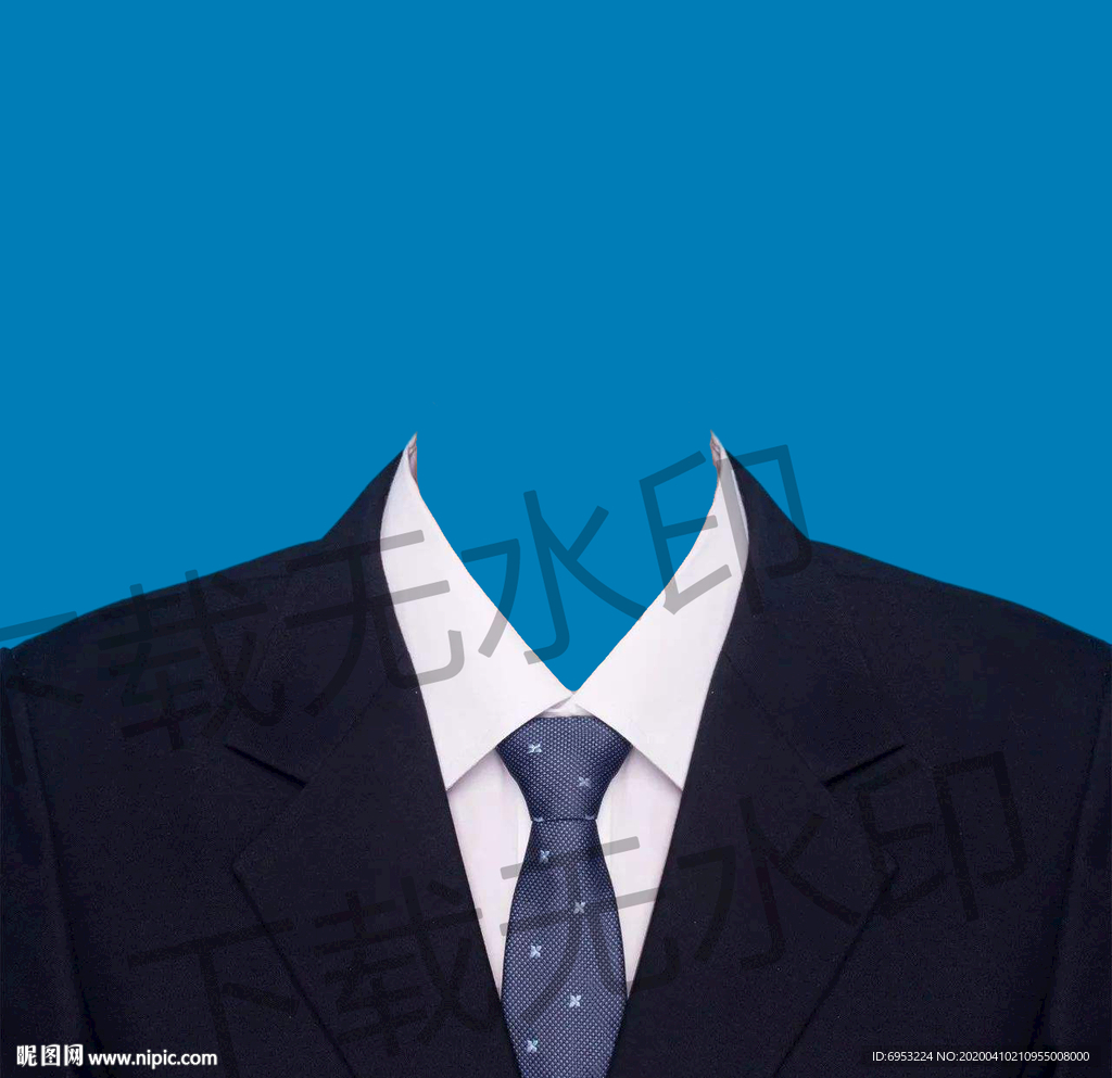 寸照西装模板