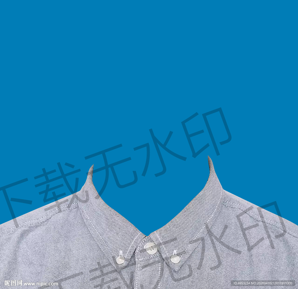 灰色衬衫证件照