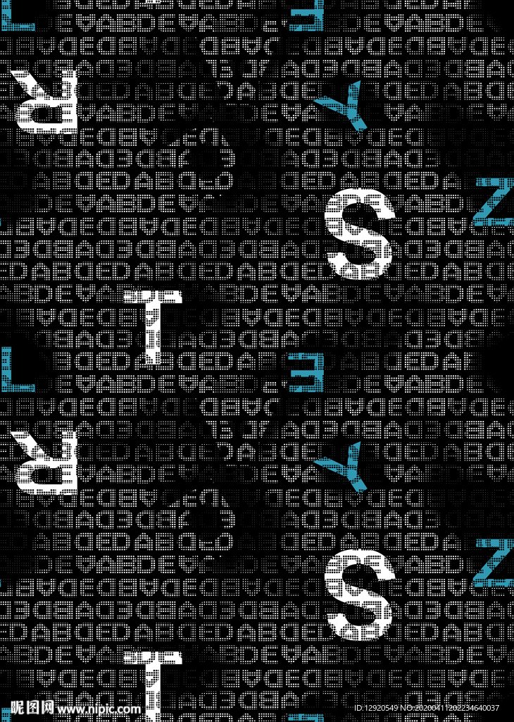 大牌效果字母